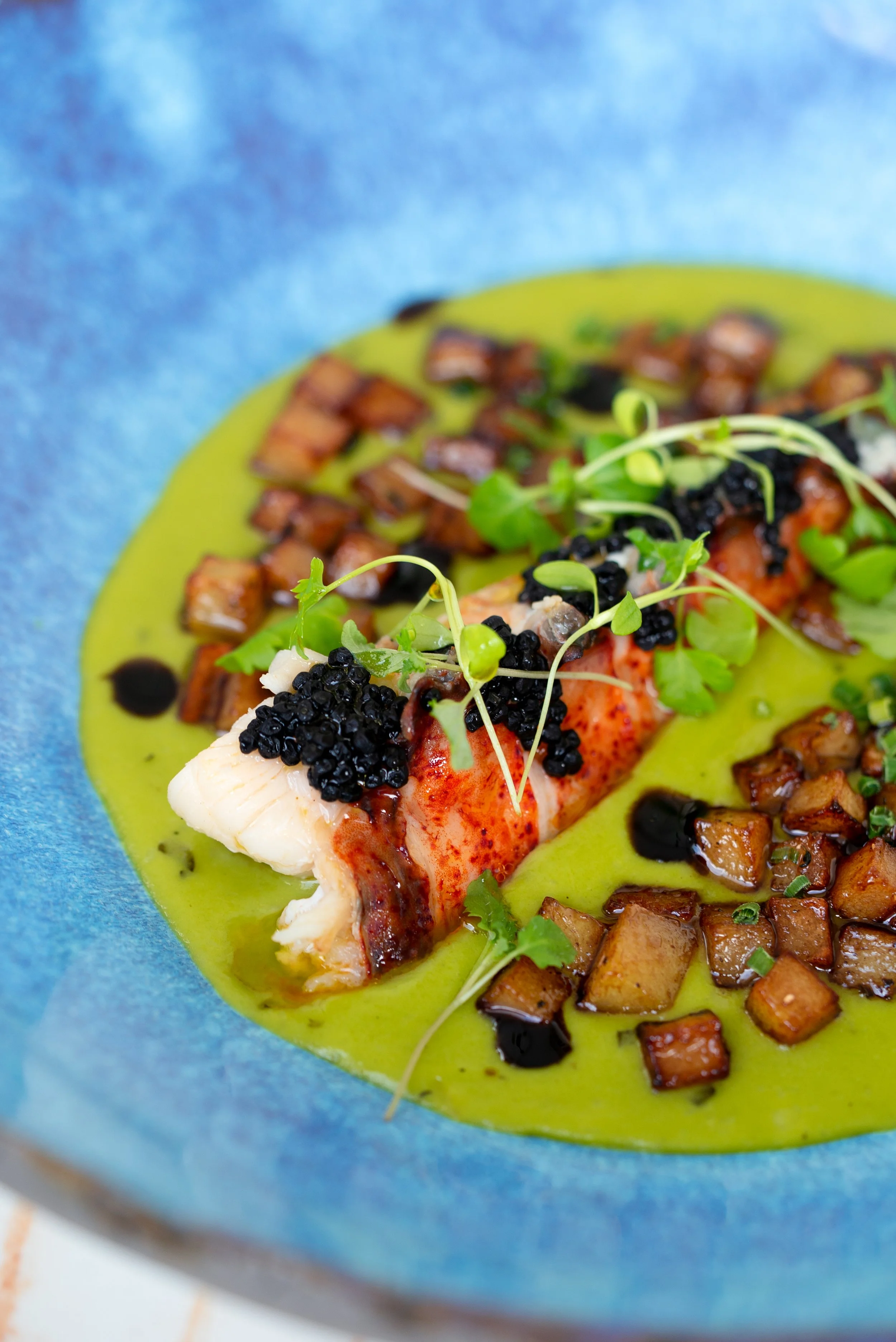 Tarragon Butter Poached Lobster Tail