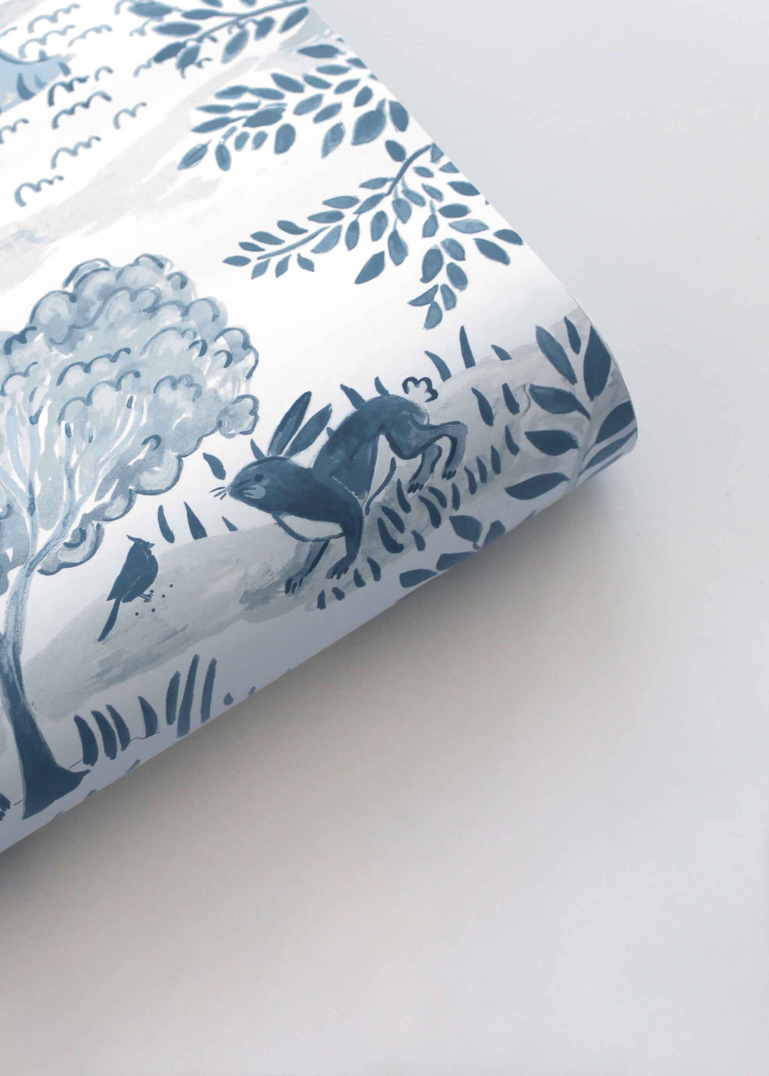 Into the Forest - Muted Blue