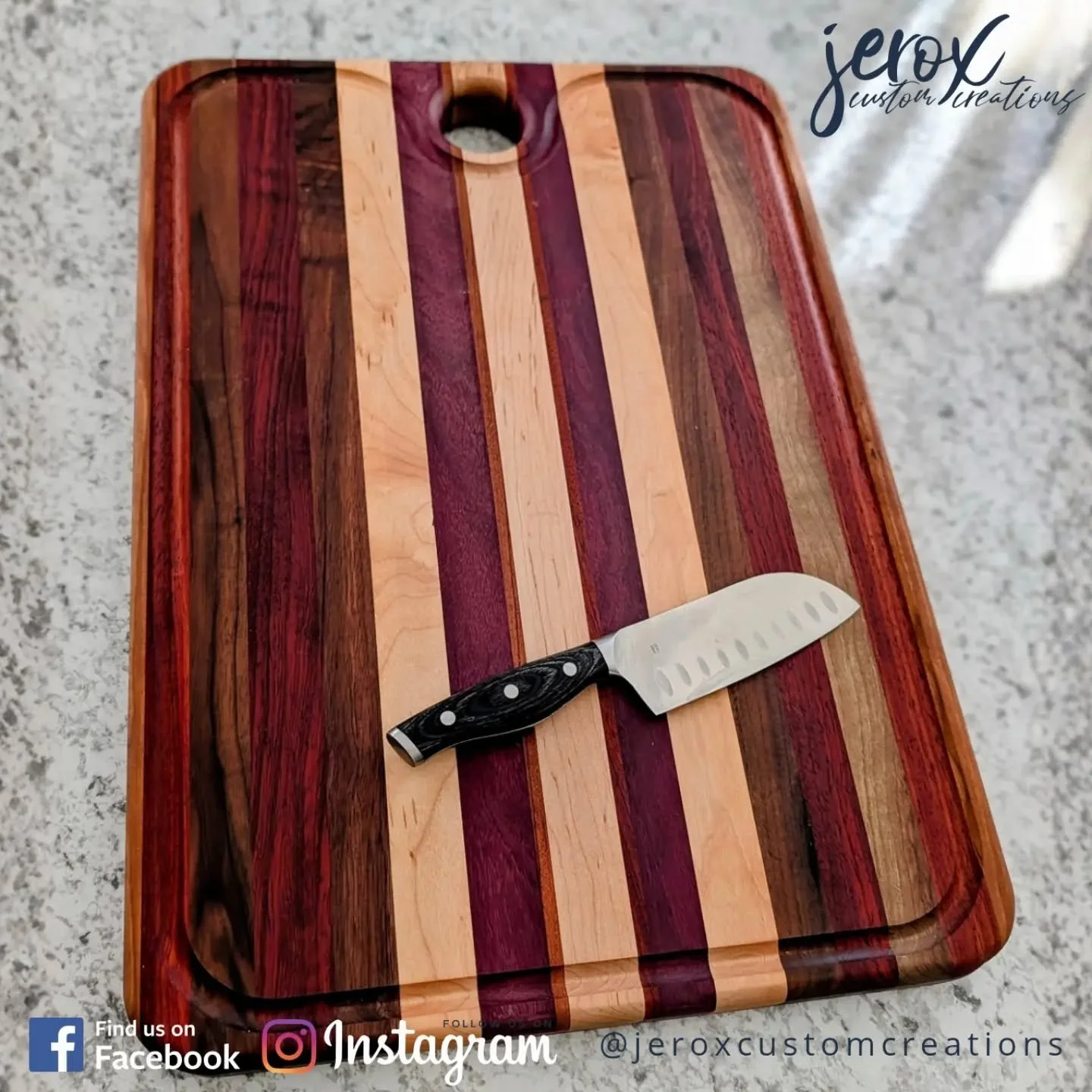 Not gonna lie&hellip; this one&rsquo;s got some weight to it.

Built from a mix of domestic and exotic hardwoods, this board isn&rsquo;t messing around. Thick, solid, and smooth enough to make your knife feel like it just got promoted.

Yeah, it&rsqu