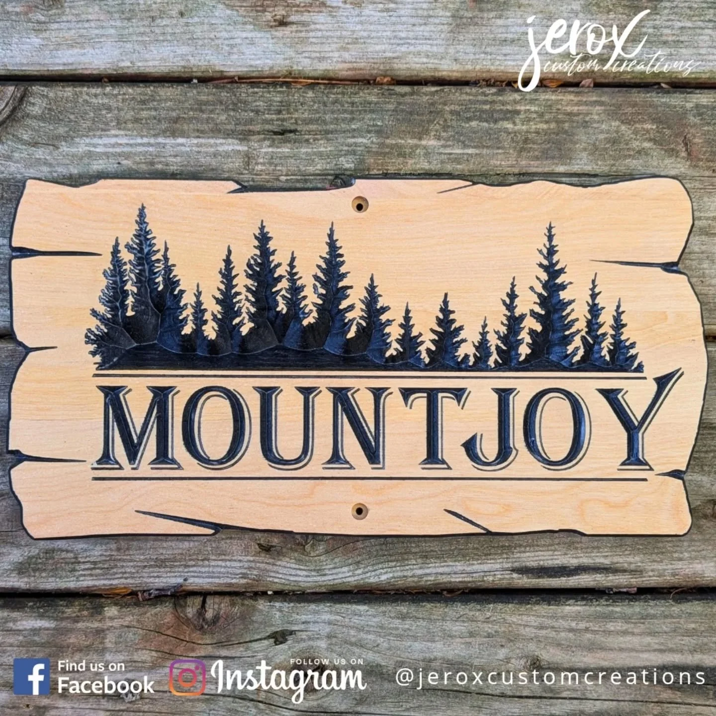 Your campsite called. It wants to stop looking like a random patch of dirt and start looking like a destination.

Birch wood. CNC carved. Hand painted. This one&rsquo;s for Mountjoy, but I can slap your family name, your campsite nickname, or that qu