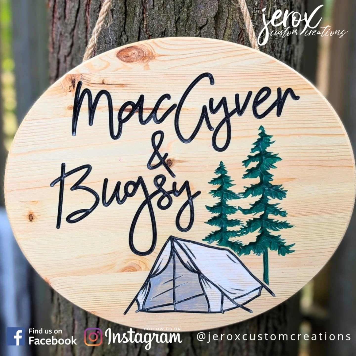 This isn&rsquo;t just a campsite sign. It&rsquo;s a line in the sand.

CNC carved. Hand painted. Ontario pine. Sealed tougher than your dad's opinion on how to start a fire.
It doesn&rsquo;t ask for attention. It commands it.

Perfect for families, f