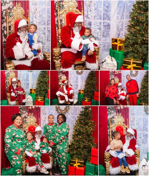 Black Santa Photos in Charlotte, NC — Charlotte Selfie Museum | Picture ...