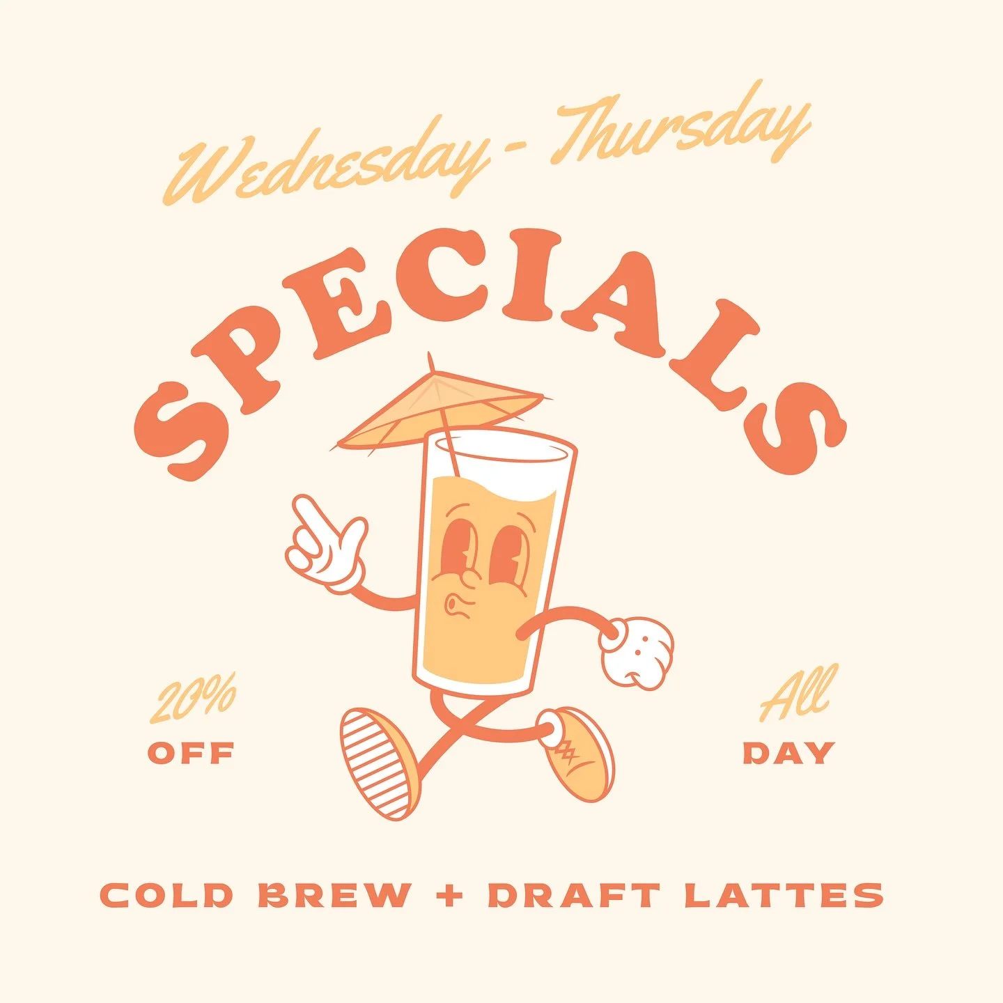 Come grab a coldbrew or a draft latte!