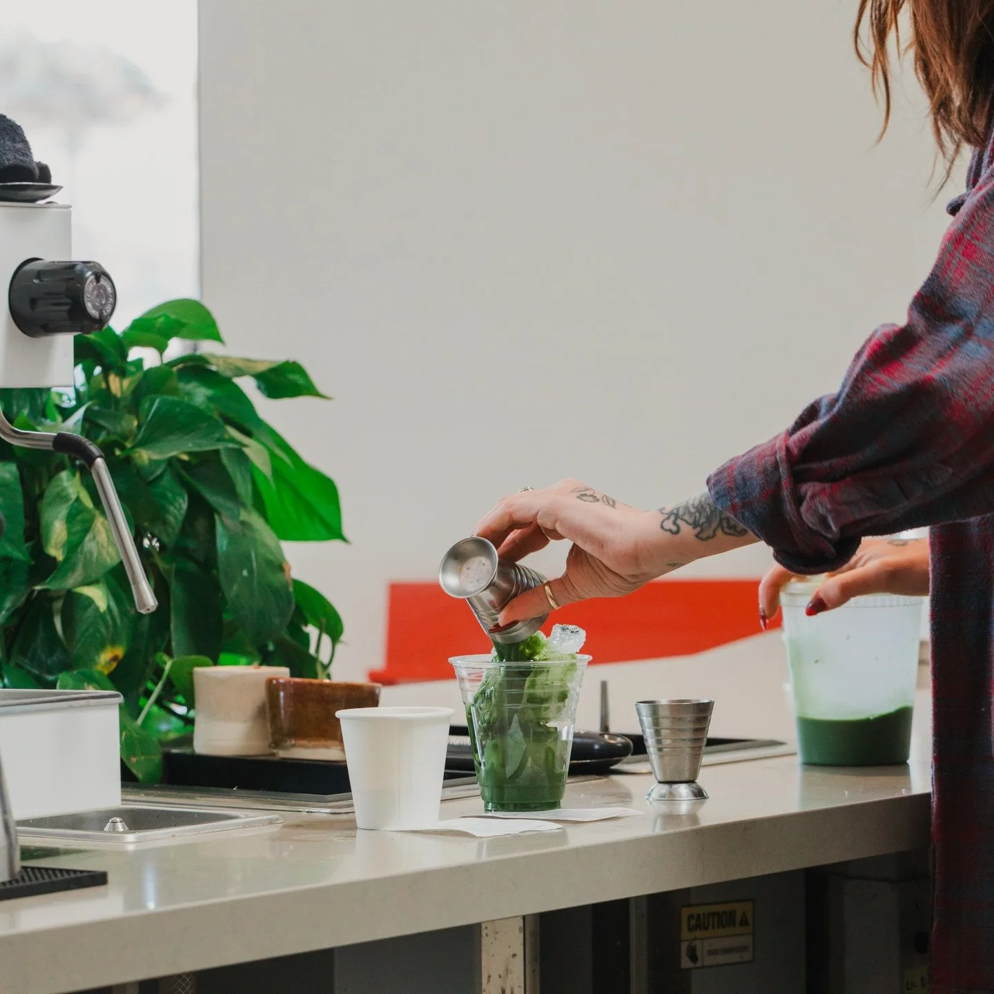 It&rsquo;s a warm day! Swing by for an iced Matcha!