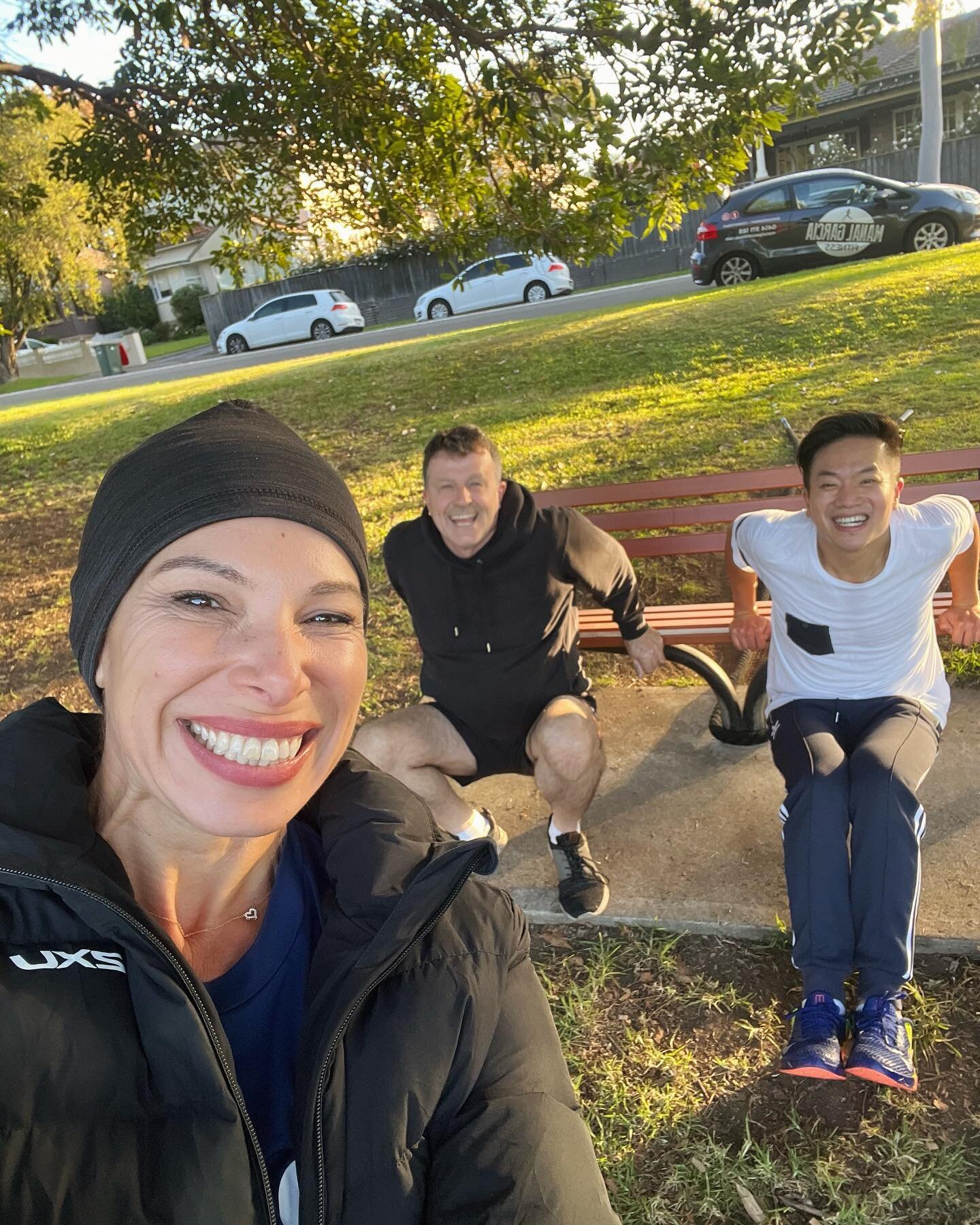 A great surprise to have @pango_mancake join the fun today. Love these boys to bits 💗💗

#manalgarciafitness #outdoorfitness #fitness #innerwestmums #kettlebells #skipping #boxing#run#triathlon#running#athletics#runner#trailrun#runners#trailrunning#