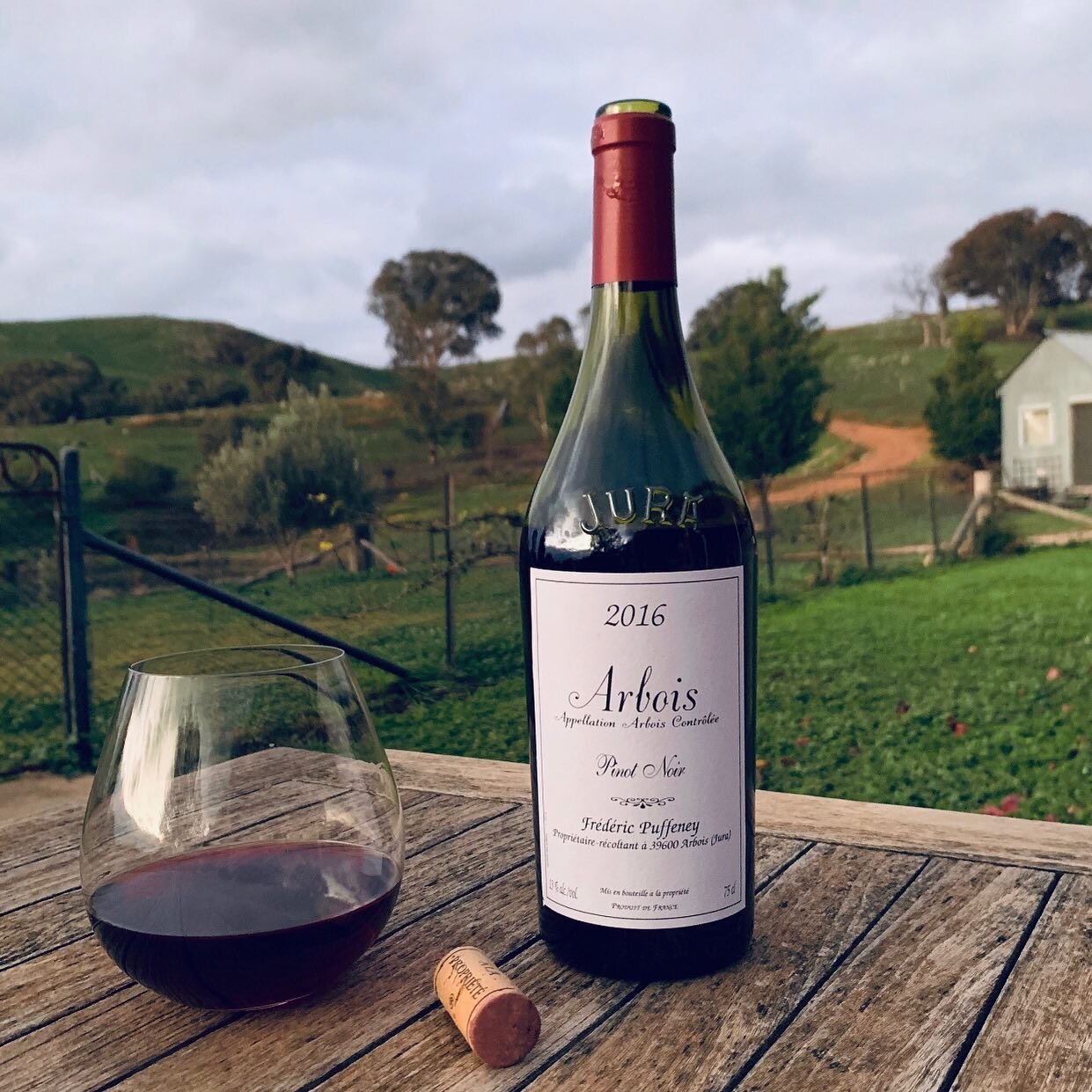 You can taste the farm in this amazing Pinot! Thanks Bibo Wine Bar for delivering to isolation! #bibowinebar#fredericpuffeney #pinotnoir#southern tablelands