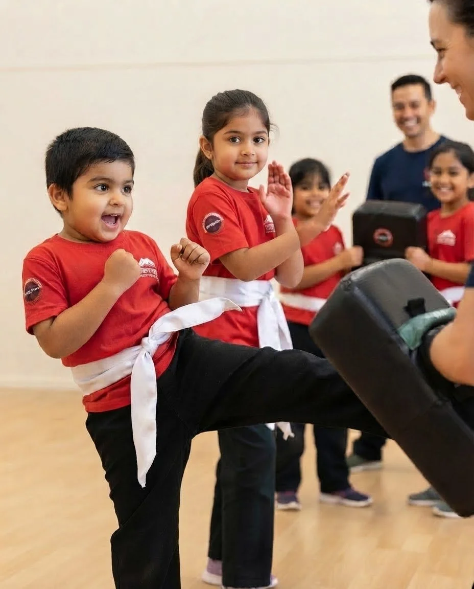 kids kicking drill Wing Chun 135 Castle Hill