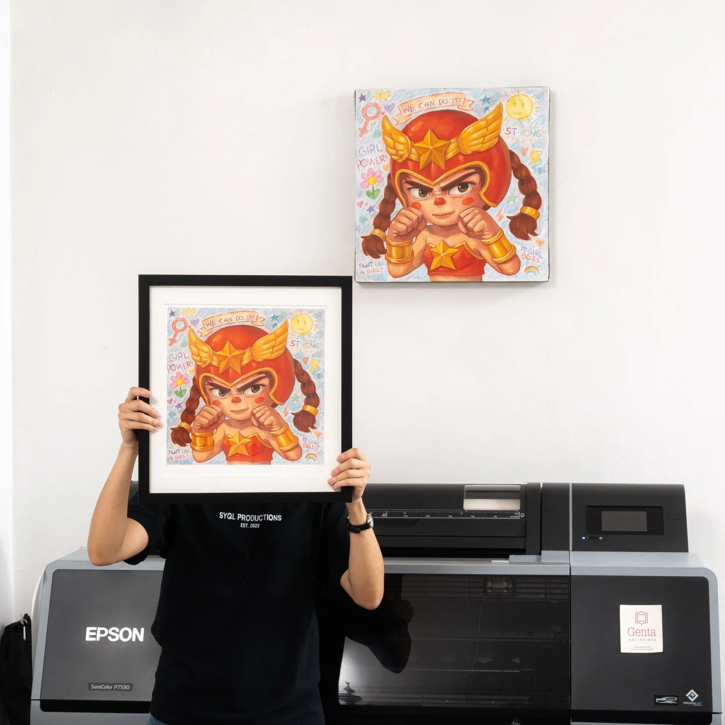 &ldquo;Darna&rdquo;, limited edition prints by @_kapitan.art 

Traditional painting photographed, color matched, printed in editions, and archival framing all in-house 💖

Catch kapitan&rsquo;s print release on their IG.

#artph #hahnemuhle #fineartp