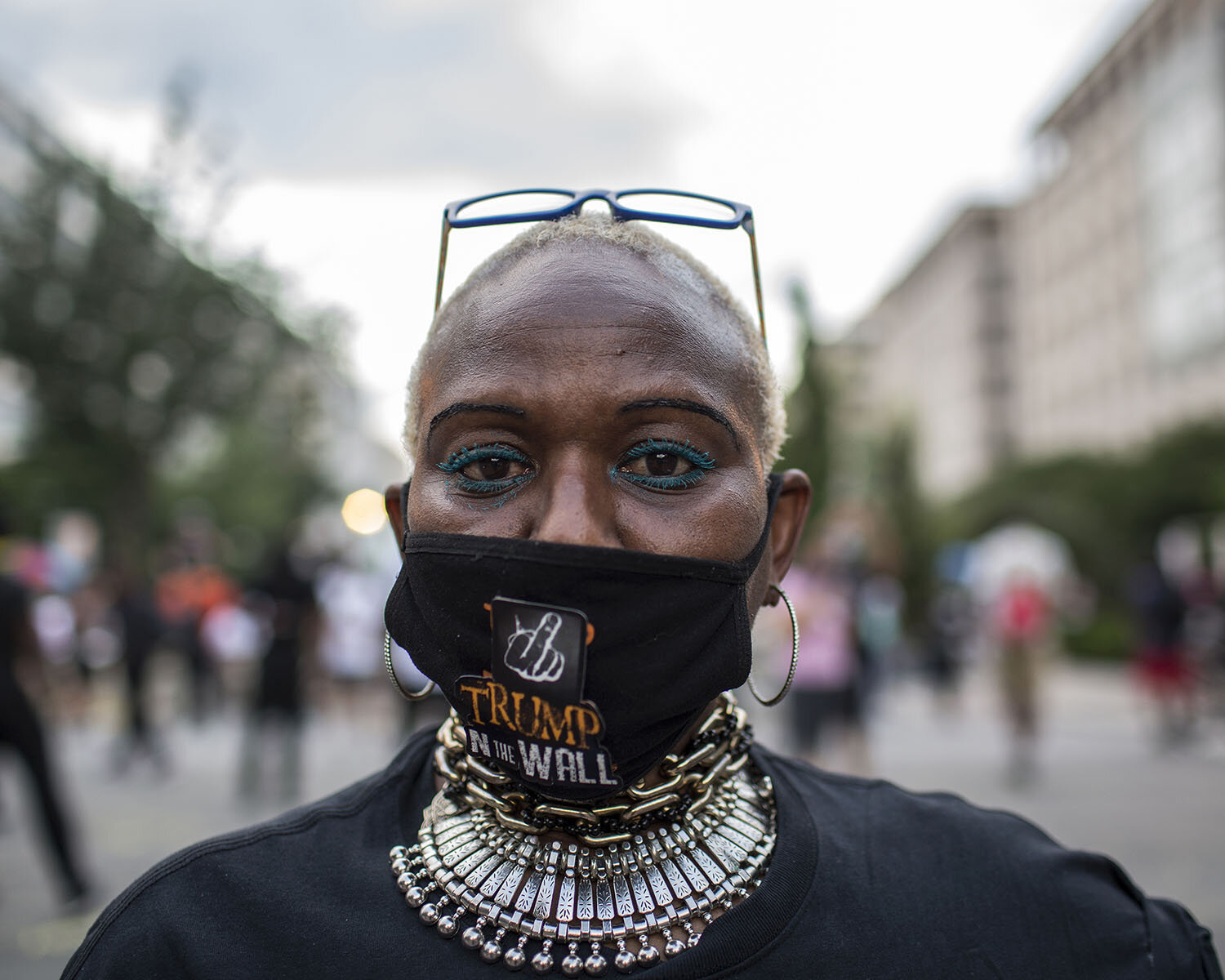  Name:  Nadine Seiler   Age: 55  Occupation: Operator - Freelance/On Demand Mover/Organizer  Date and Place the photo was taken: June 19, 2020, Black Lives Matter Plaza, Washington DC, U.S.A.   Her Statement:  "I am part of BLM protests because as a 