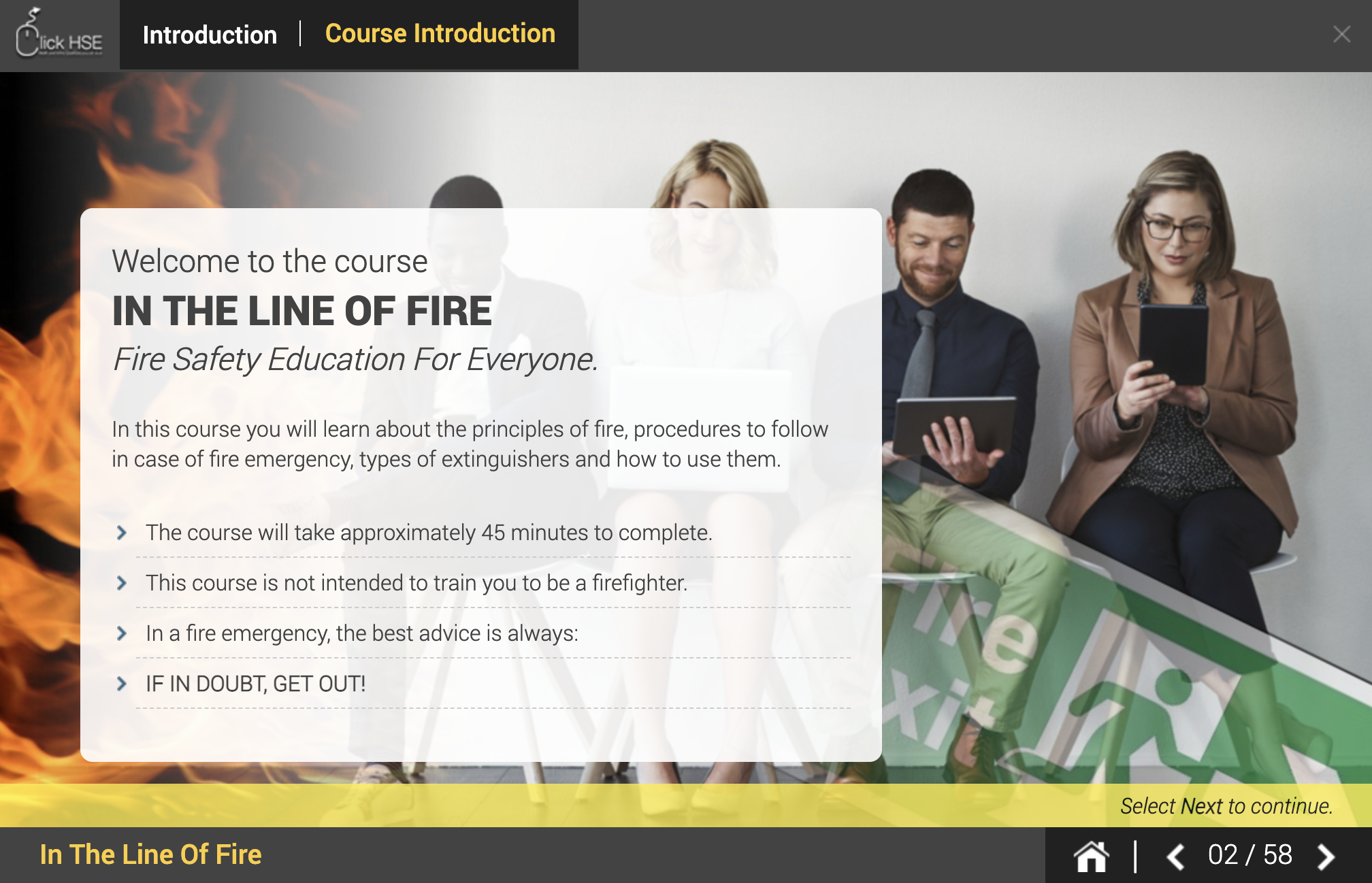 Fire Safety Training Ireland ClickHSE Online Course
