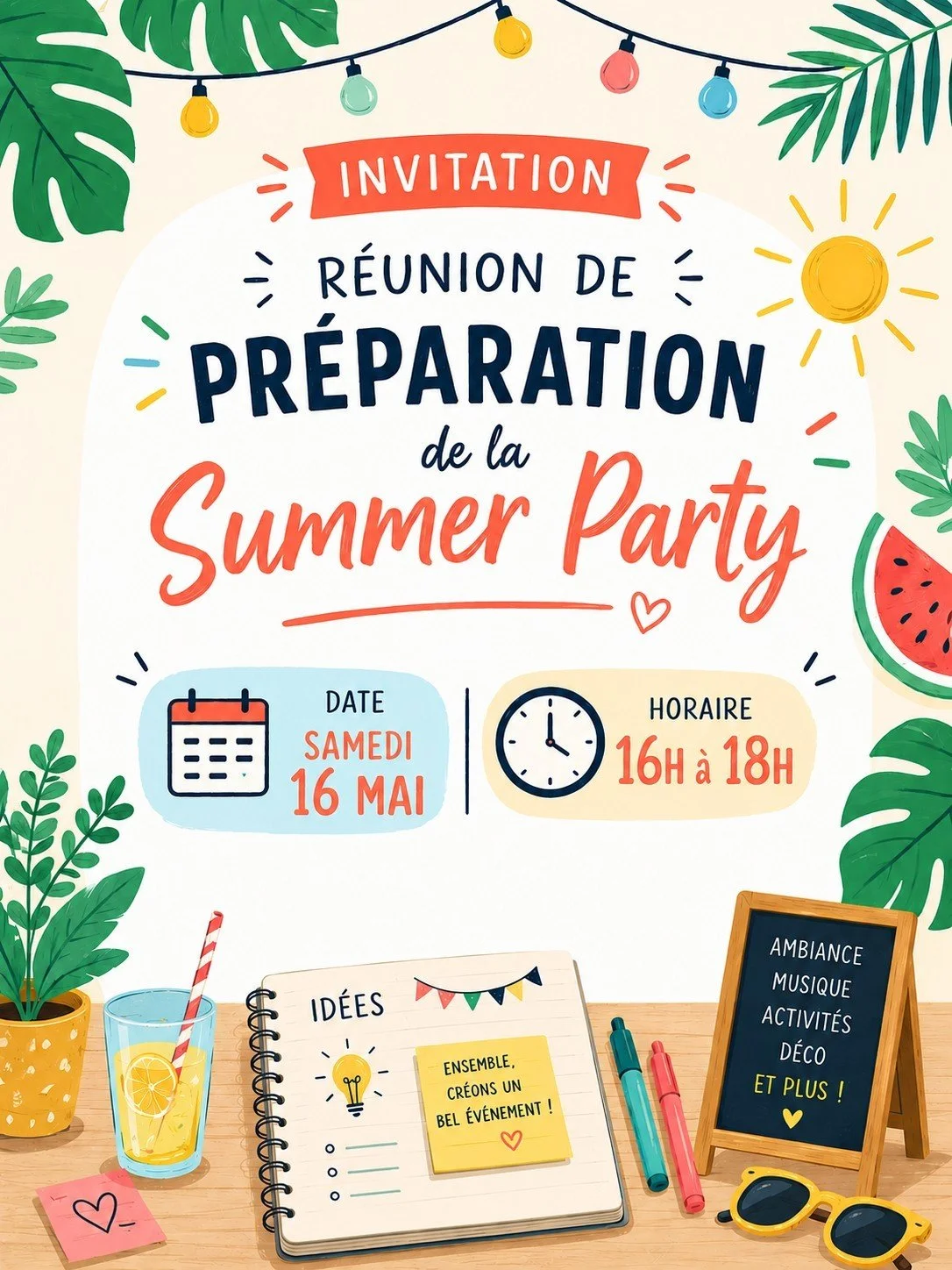 Summer Party, Réunion de préparation