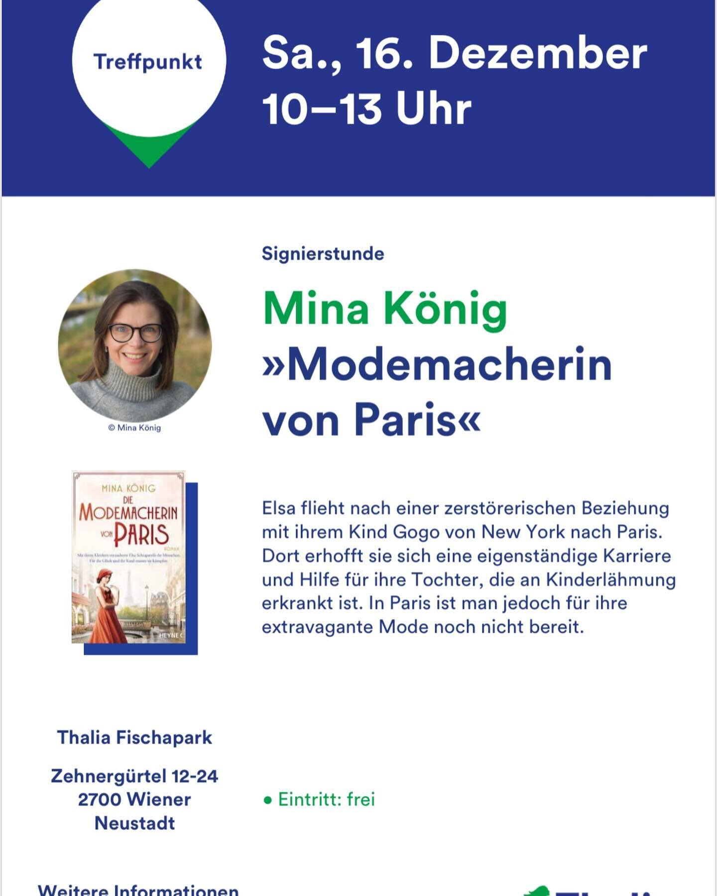 Falls jemand von euch noch ein Weihnachtsgeschenk braucht! Am Samstag ist Signierstunde bei @thalia_buchhandlungen_at im @fischapark_wienerneustadt 

#weihnachtsgeschenk #autorinaus&ouml;sterreich #signierteb&uuml;cher