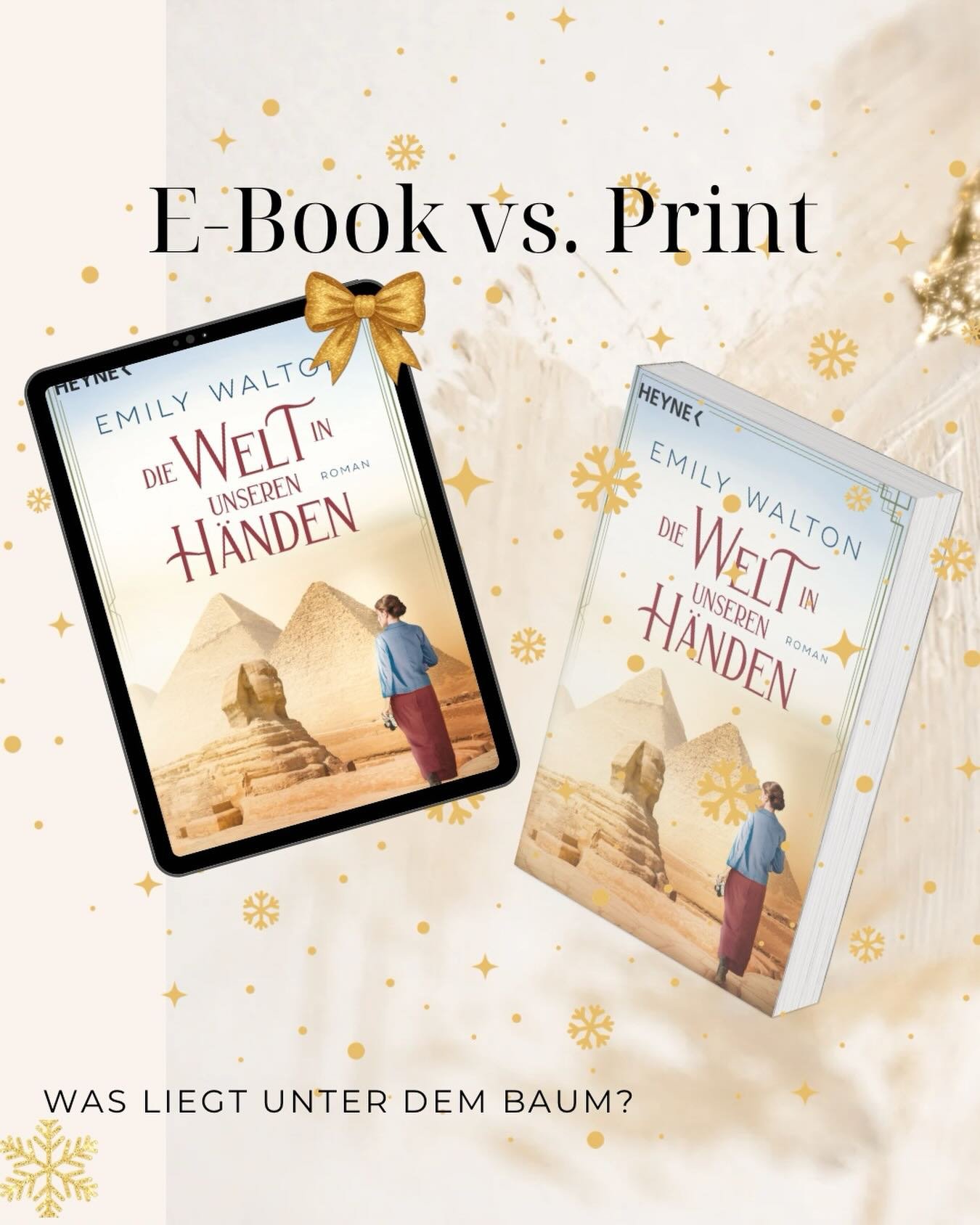 Was kommt bei euch unter den Baum? Ebook, Print oder beides? 

#neuerscheinung #dieweltinunserenh&auml;nden #herzensmensch #bookstagram