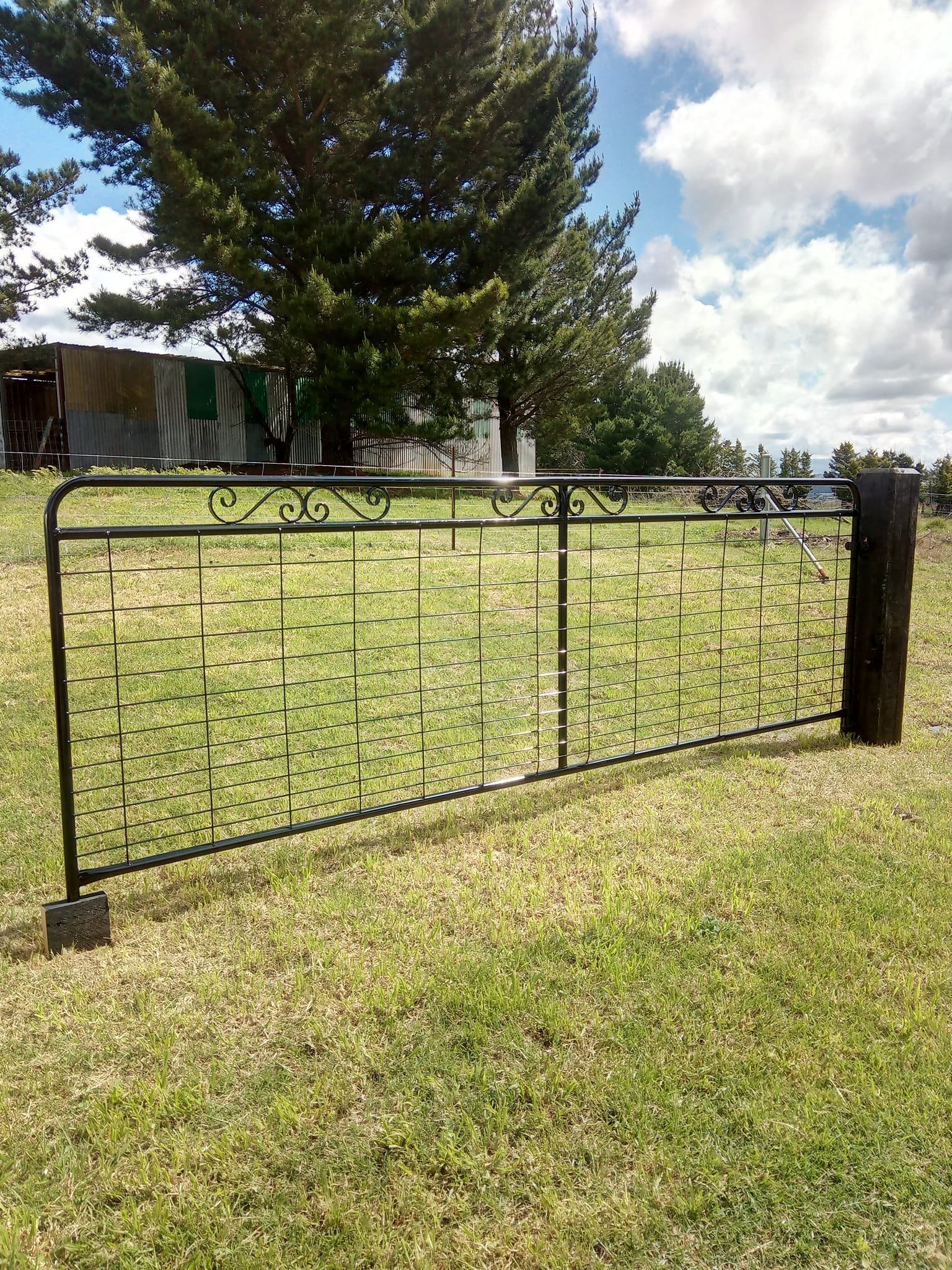 Timber and Metal Decorative Rural Gates — Saltram Rural Premium Post