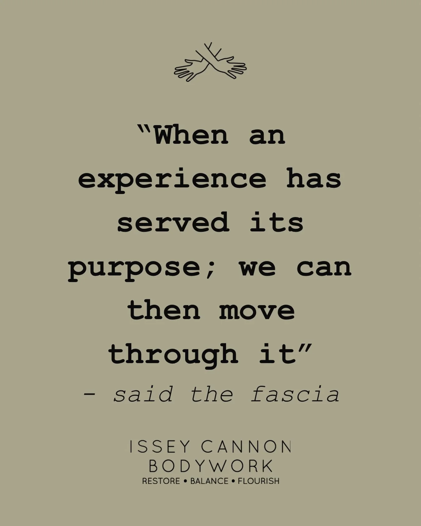 Our experiences shape us.

They are a reminder of who we are.

They shape our personality and our identity.

They influence us.

They serve a purpose but sometimes they inhibit us too.

We have power and potential to change our attachment to our expe