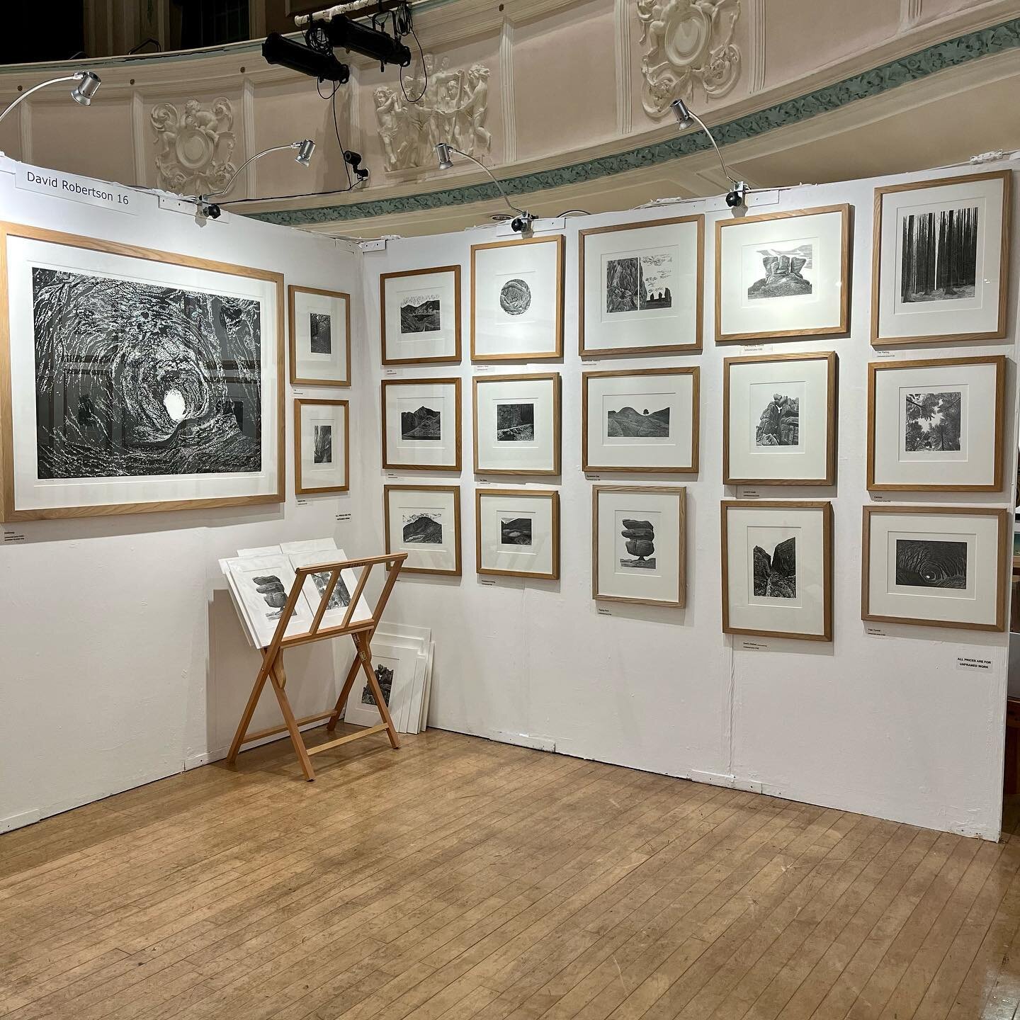 It&rsquo;s really busy in the Coro Hall as everyone hangs their work for Printfest Ulverston @printfestulverston. Vast array of styles and processes. 
What&rsquo;s not to love, so much art work at affordable prices under one roof. 
Doors open Saturda