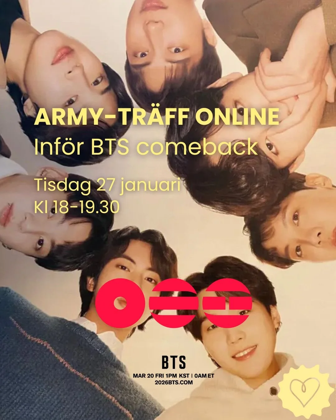 Onlineträff för ARMYs i Sverige 