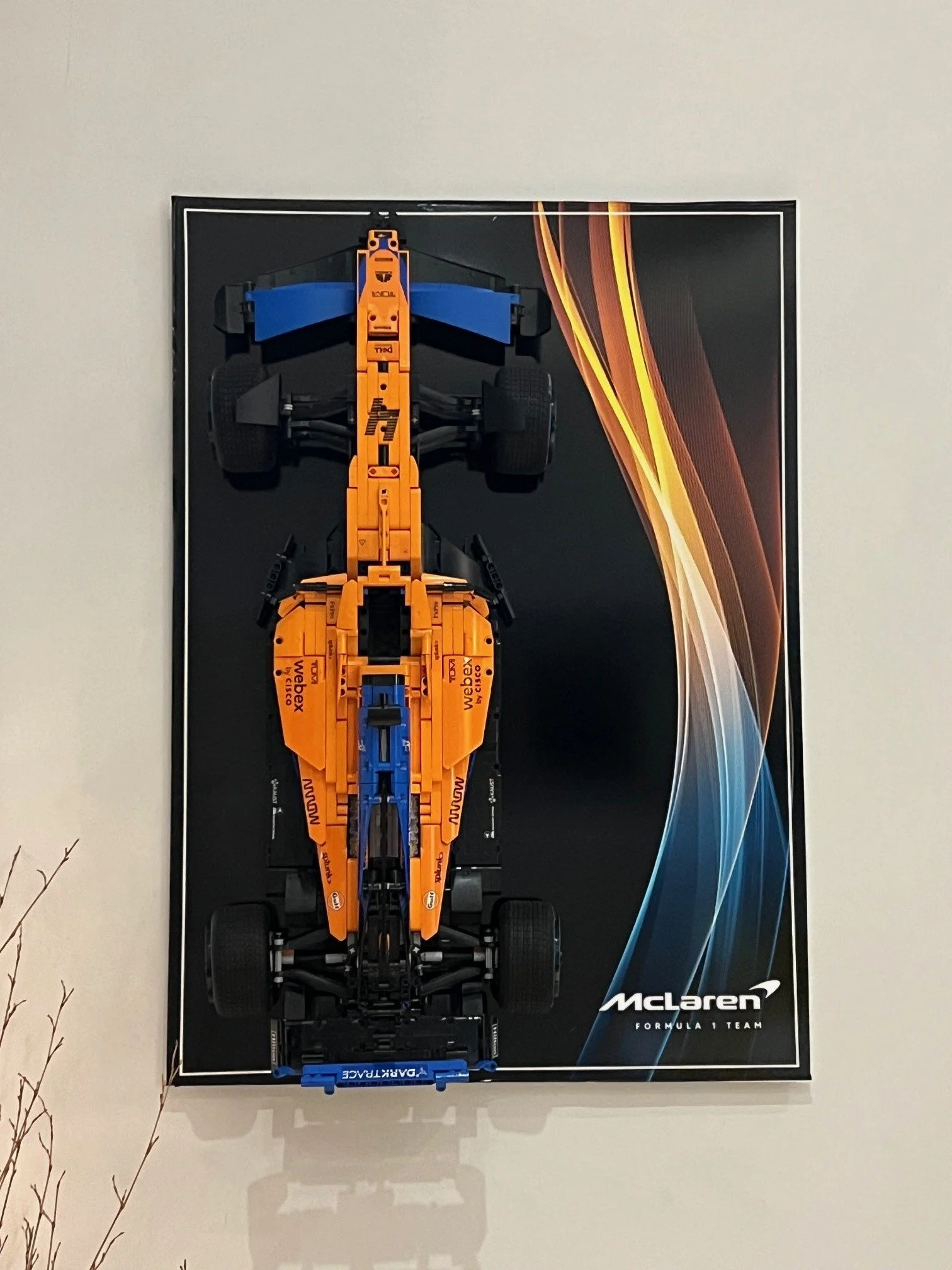 Lego McLaren Wall panel. Designed and made in-house