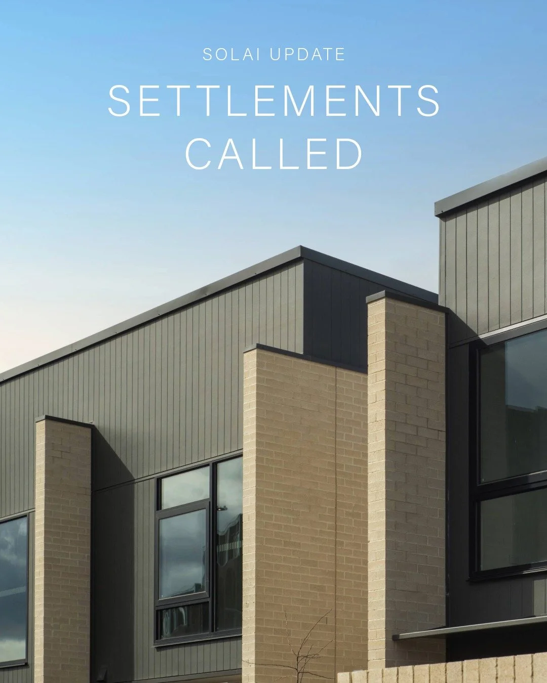 We're excited to share settlements have now been called at Solai 🔑🎉

This momentous milestone marks the completion of our fourth residential project in Denman Prospect, with buyers set to start moving into their new home over the coming weeks.

We'