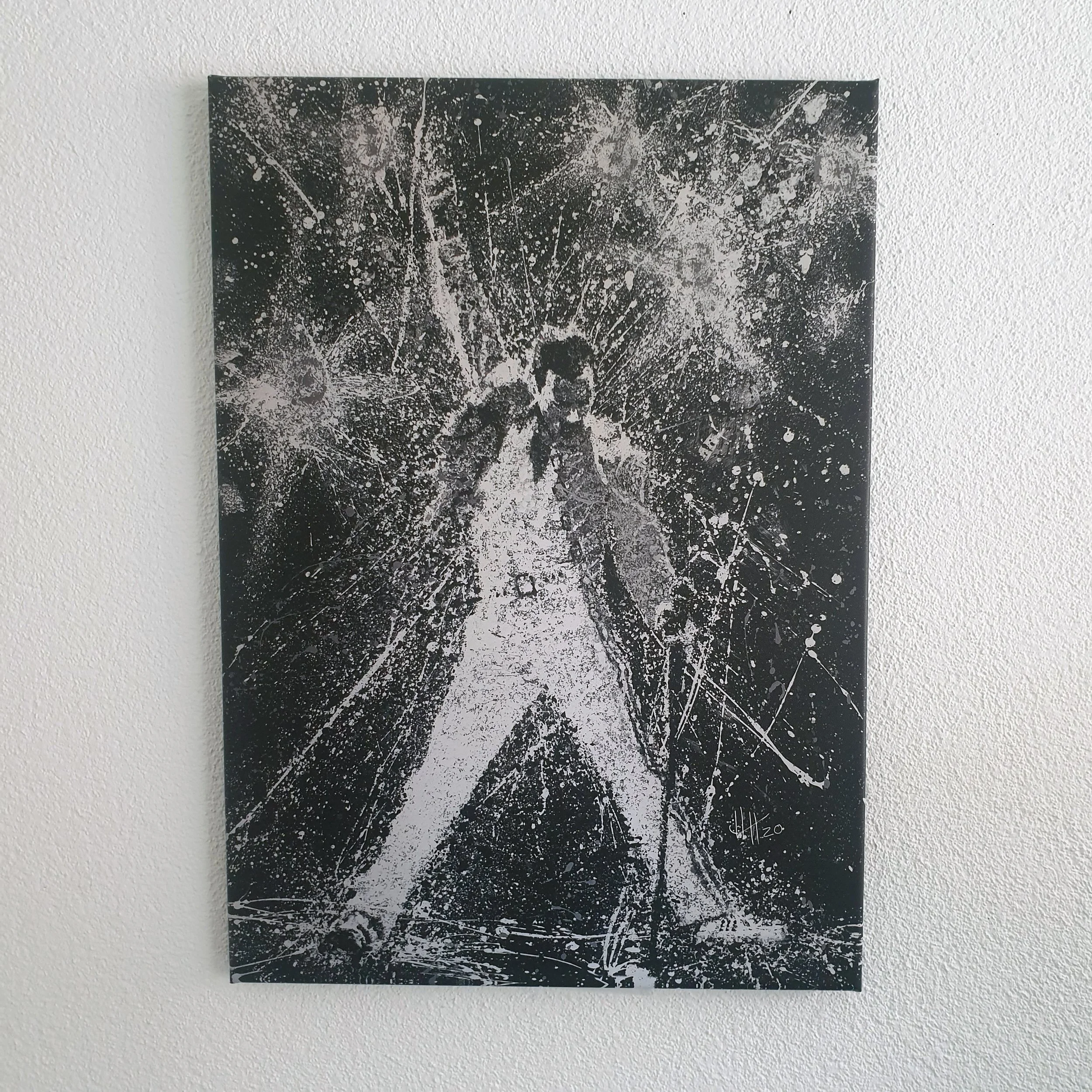 Kunstdruck auf Leinwand "Freddie Mercury" 50x70cm