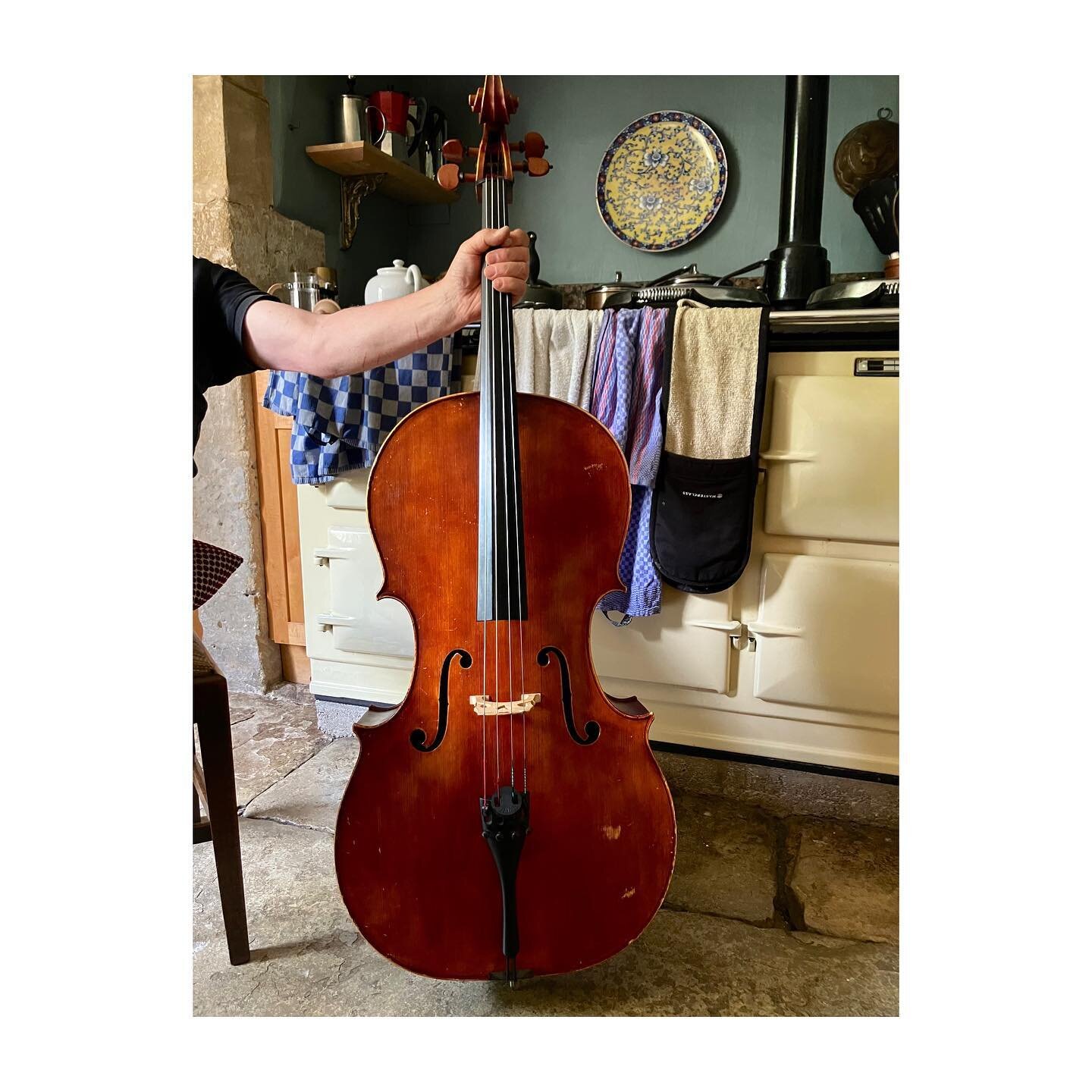A not flowery post, but also, a post all about flowers, just depends on your perspective. 

This is my beautiful cello, made by hand by @kaithomasrothcellos in 1995. It is currently holidaying with Kai whilst he retouches the varnish and generally gi