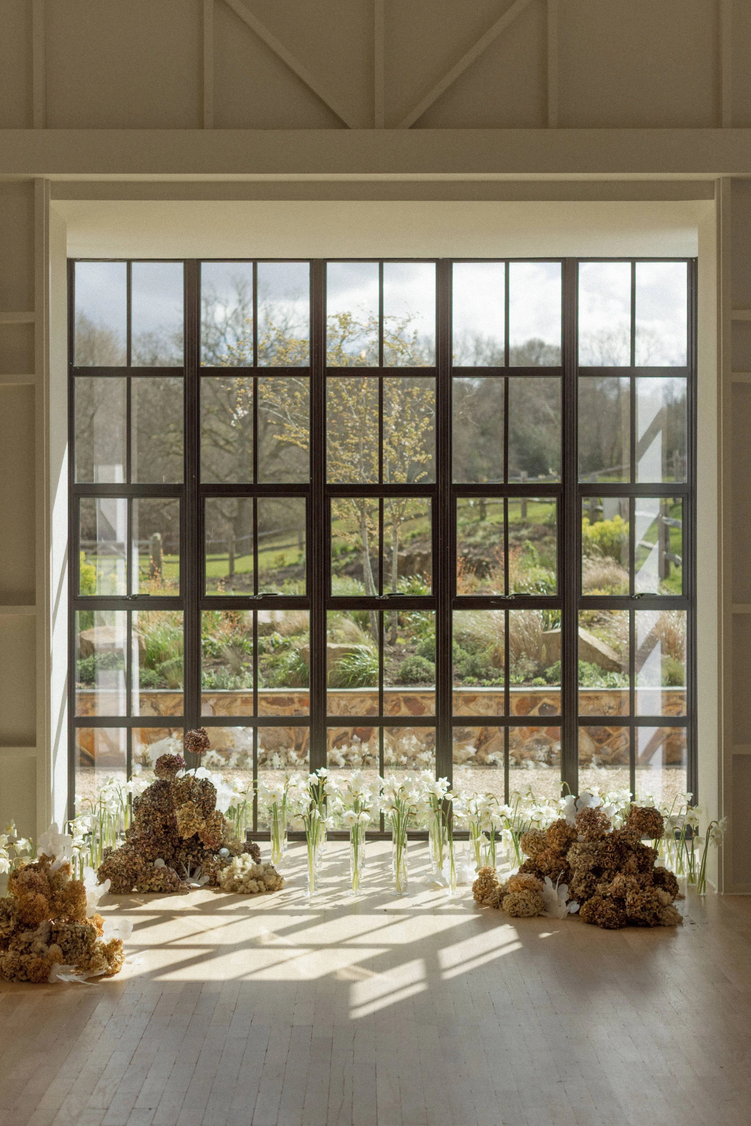 Editorial floral installation Limekiln winter wedding East Sussex.JPG