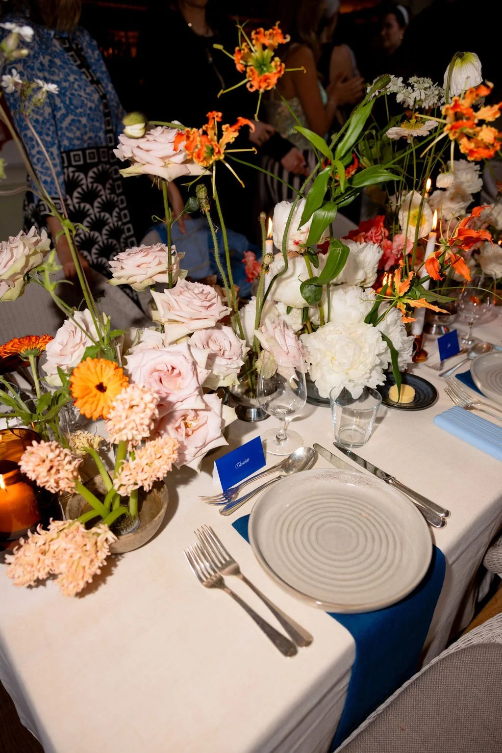 Table flowers for Shiseido brand event at The Gallivant, Sussex