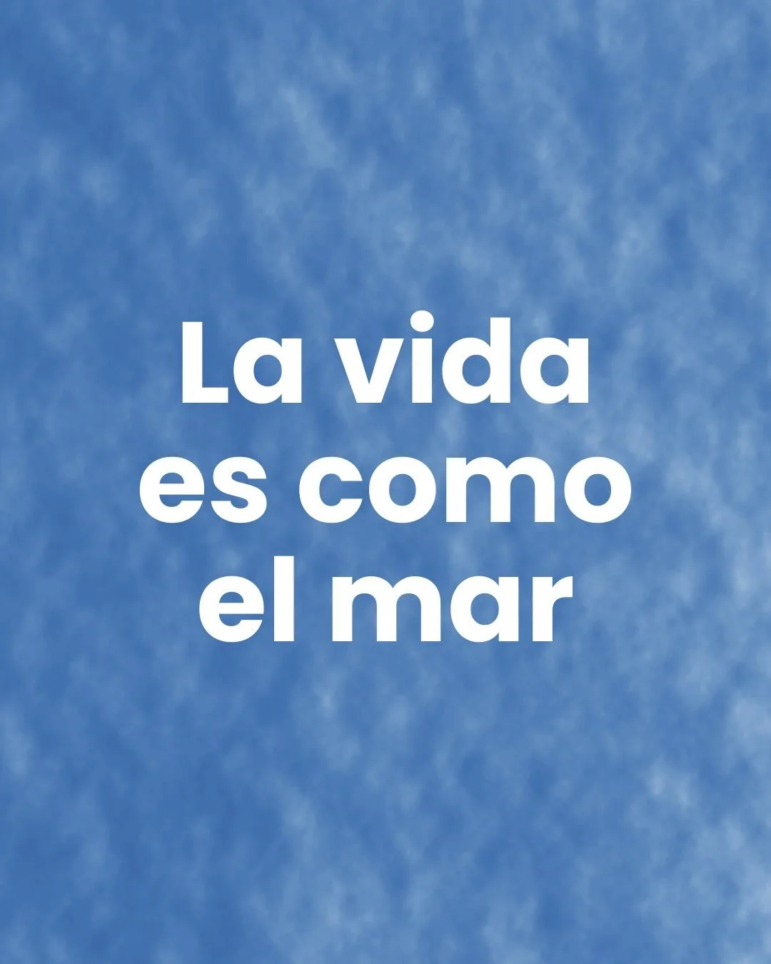 Esta es una de las met&aacute;foras que m&aacute;s uso en terapia.

Contiene una verdad dolorosa y liberadora a la vez.

Y es que muchas veces esperamos a que dejen de suceder cosas que nos duelen para poder decir que estamos bien cuando la realidad 
