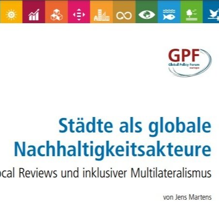 Cities as global sustainability actors: New GPF Briefing