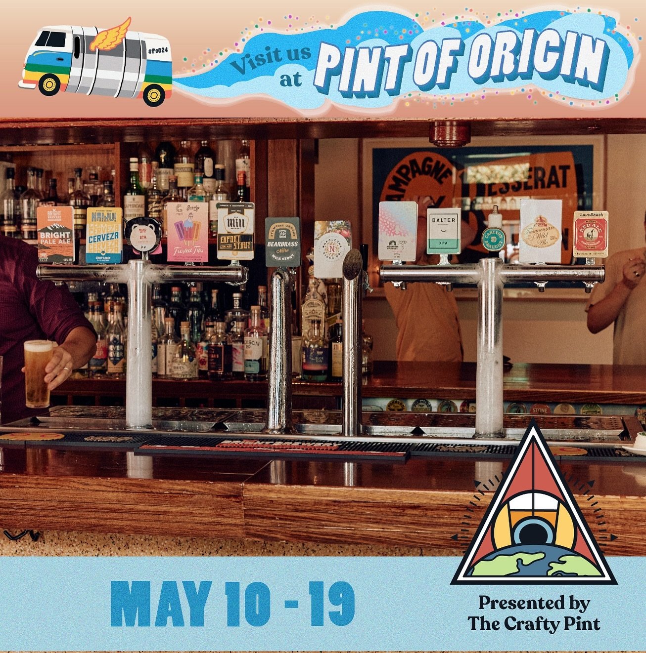 The full website and program on pintoforigin.com is now live!

As always, we&rsquo;ll be playing host to glorious Tasmania! From Friday 10th to Sunday 19th of May, all our taps will be pouring delicious Tassie beers and ciders, with many tasty exclus