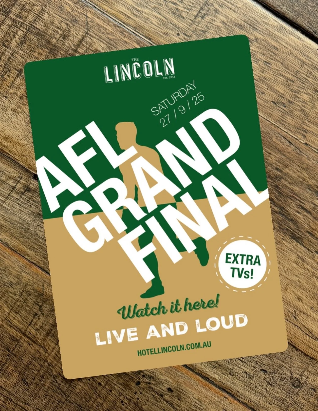 🏆 AFL Grand Final LIVE &amp; LOUD 🏆
The biggest day in footy is nearly here! Catch every moment on the big screens, with extra TVs throughout the venue and hot pies &amp; sausage rolls over the bar.

🏉Saturday 27 September from 12pm
👥 Bookings fo