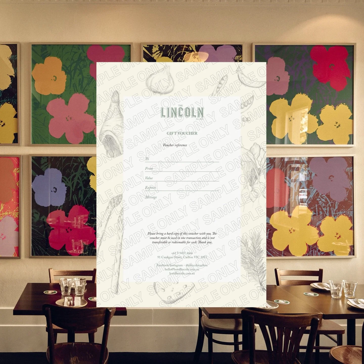 🎁 GIFT VOUCHERS 🎉
Make it easy for yourself! Treat your family, friends or colleagues to the gift of good food, fine wine, craft beer and great times at The Lincoln this Christmas.

*Valid for 3 years. Purchase through the secure link at hotellinco