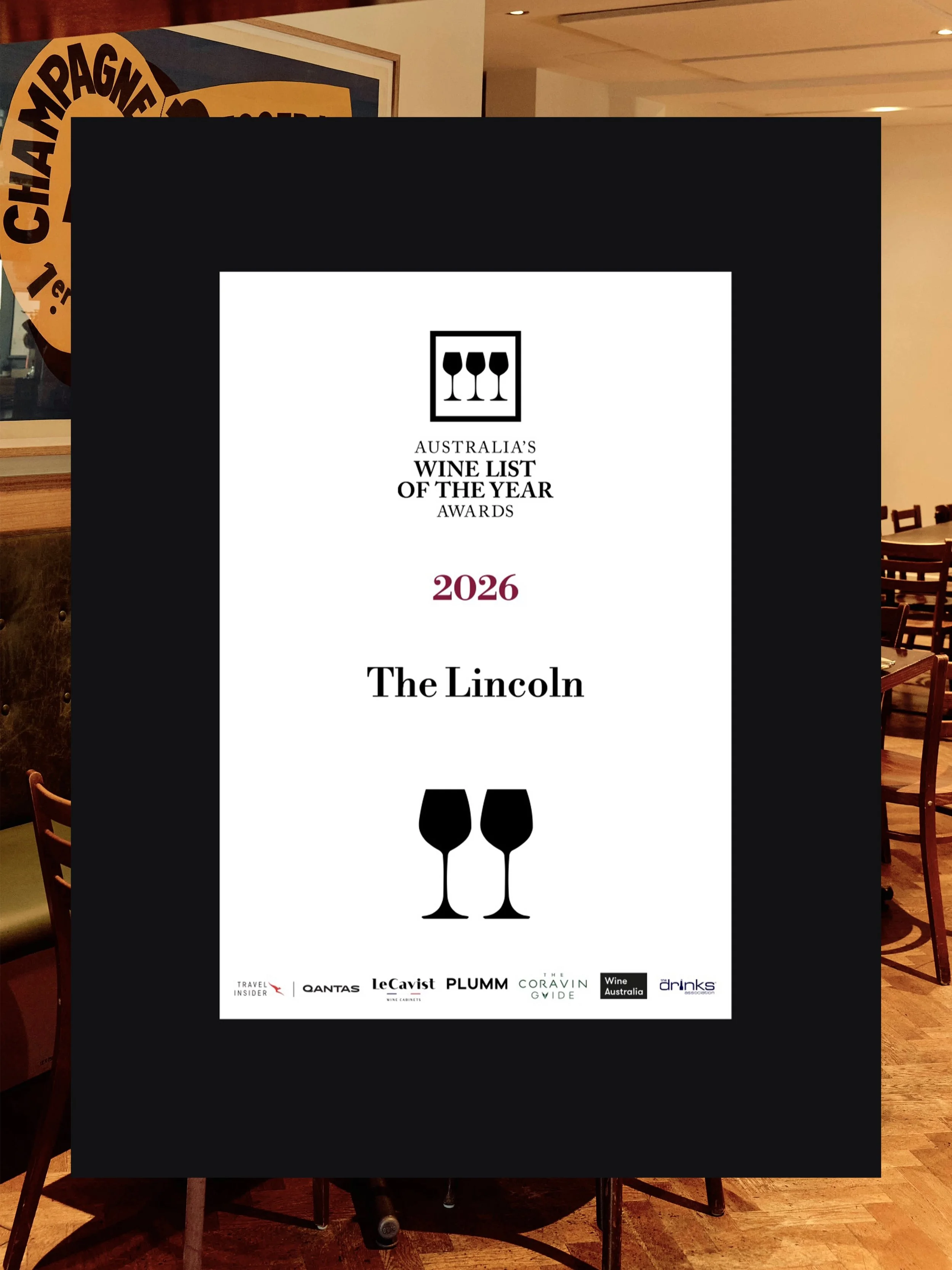 🍷🍷Very proud to have been awarded Two Glasses again in the Australia&rsquo;s Wine List of the Year Awards 2026.

We&rsquo;ve held Two Glasses since 2018, which means a lot to us! We always try to keep the list interesting, approachable and good val