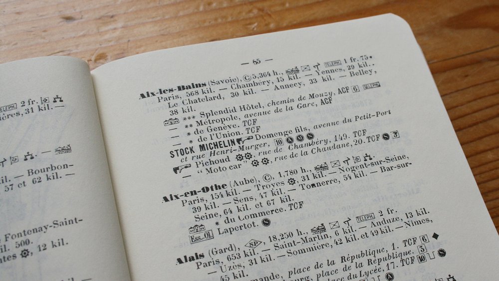 Micheline Guide 1900 text details