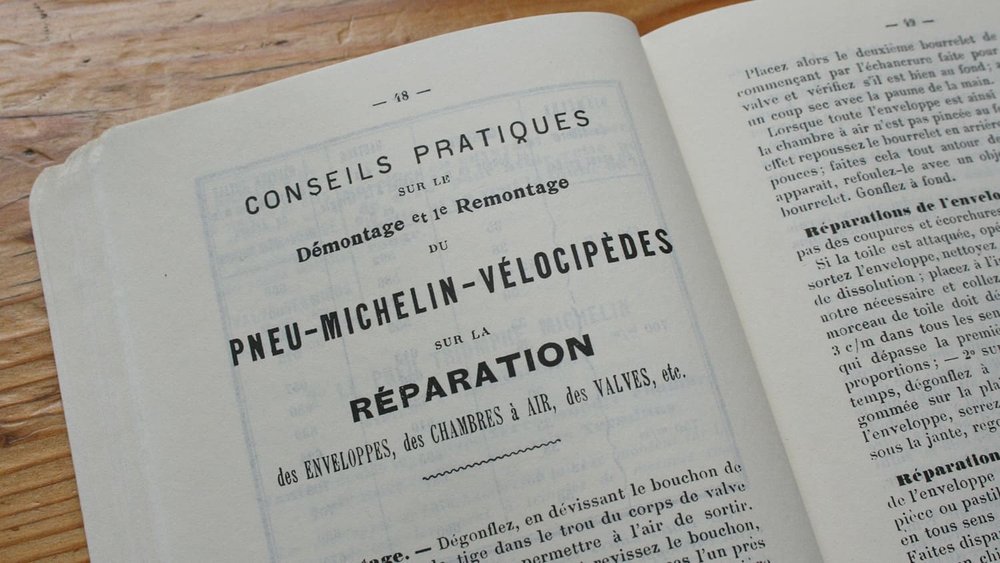Michelin Guide 1900 Typography