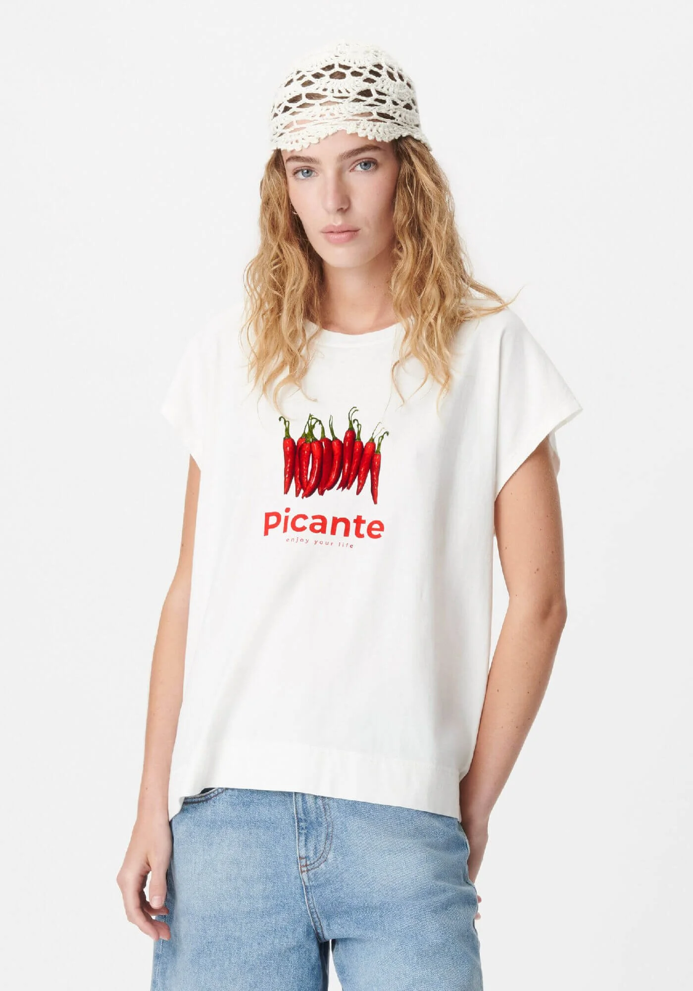 IKKS-TEE~SHIRT~COL~ROND~BLANC~VISUEL~PIMENTS~ET~MESSAGES~FEMME-B410015-19_1.jpg