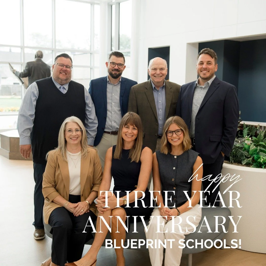 🎉 Today marks three years of Blueprint Schools!
We’re incredibly grateful for the schools, ministries, and leaders we’ve had the privilege to partner with across the country. Every conversation, visit, and collaboration has reminded us