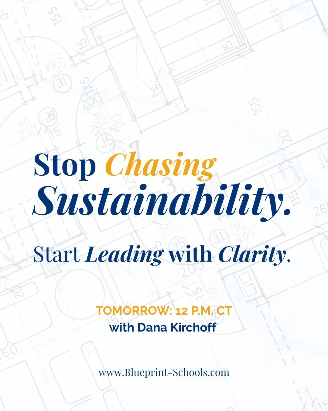 Last Call! Our Chasing Sustainability webinar is TOMORROW. 🚨

So many school teams are working tirelessly&hellip;but not always in the right direction. This session is your chance to pause, breathe, and realign around what truly lasts.

Using the Bl