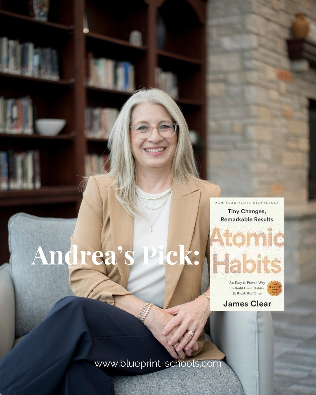 BOOKS THAT SHAPED OUR LEADERS: First we have Andrea Semmann!

"My book is Atomic Habits by James Clear: Atomic Habits is one of my favorites because it replaces motivation talk with a practical system for real change. The concept I use most is h