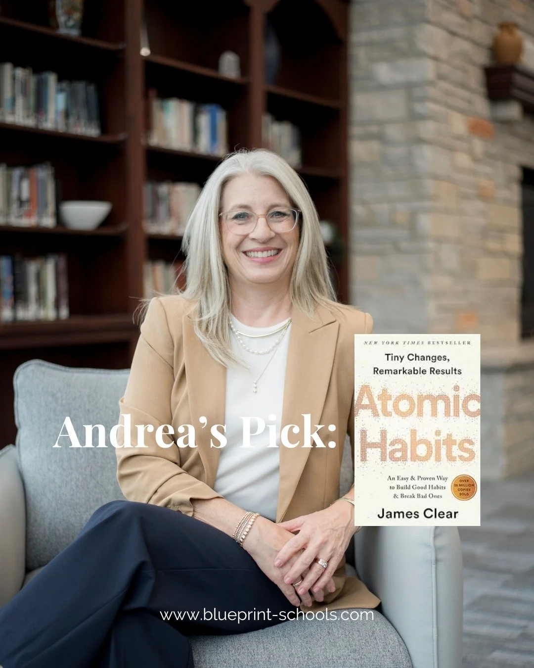 BOOKS THAT SHAPED OUR LEADERS: First we have Andrea Semmann!

"My book is Atomic Habits by James Clear: Atomic Habits is one of my favorites because it replaces motivation talk with a practical system for real change. The concept I use most is h