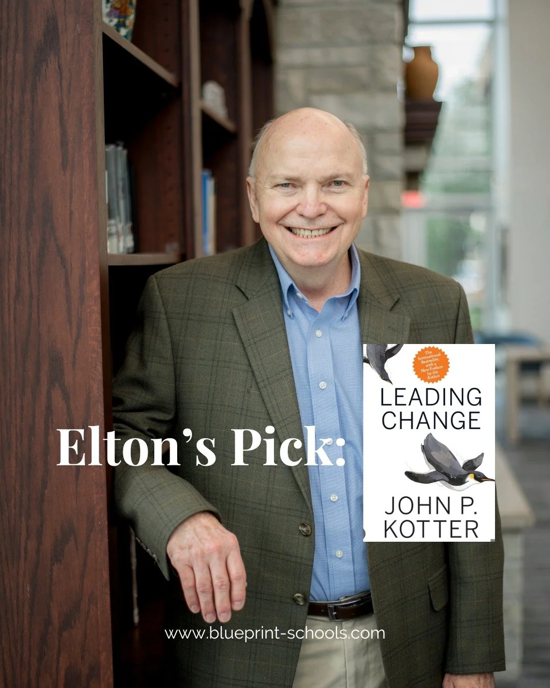 BOOKS THAT SHAPED OUR LEADERS: Pastor Elton Stroh's pick! 

"Leading Change by John Kotter is one of my favorite books because it fundamentally reshaped how I understand leadership and organizational momentum. It clarified why well-intended init