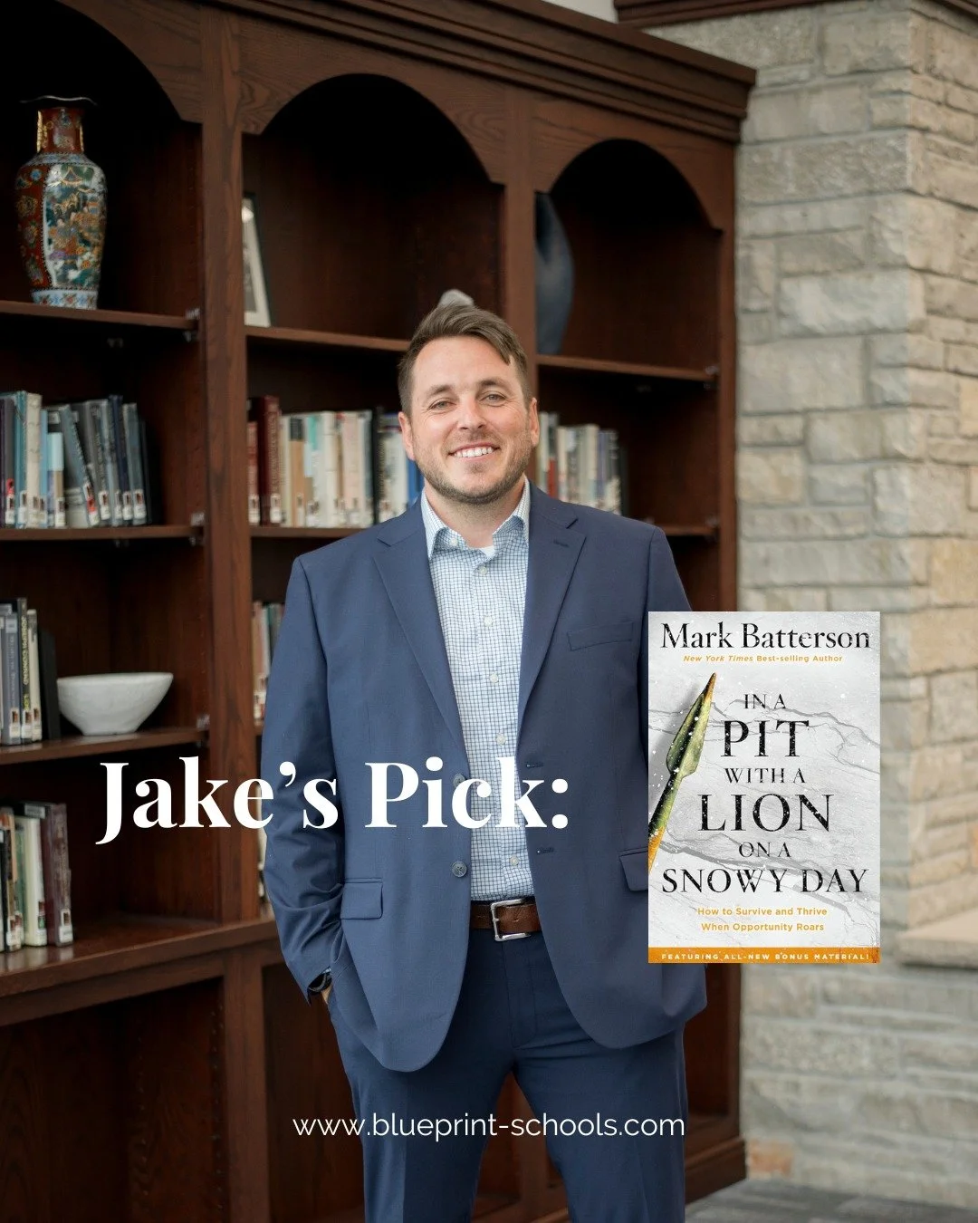 BOOKS THAT SHAPED OUR LEADERS: Next is Jake Unke!

"In a Pit with a Lion on a Snowy Day This book fundamentally reshaped how I understand my faith. It dismantled my tendency to play it safe and replaced it with a clear, compelling call to live w