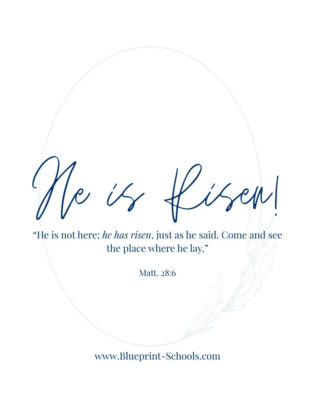 Today we celebrate the hope, joy, and new life we have because of Jesus!

Sunday changed everything. Happy Easter from Blueprint Schools!

#HeIsRisen #EasterSunday #HopeInChrist #NewLife