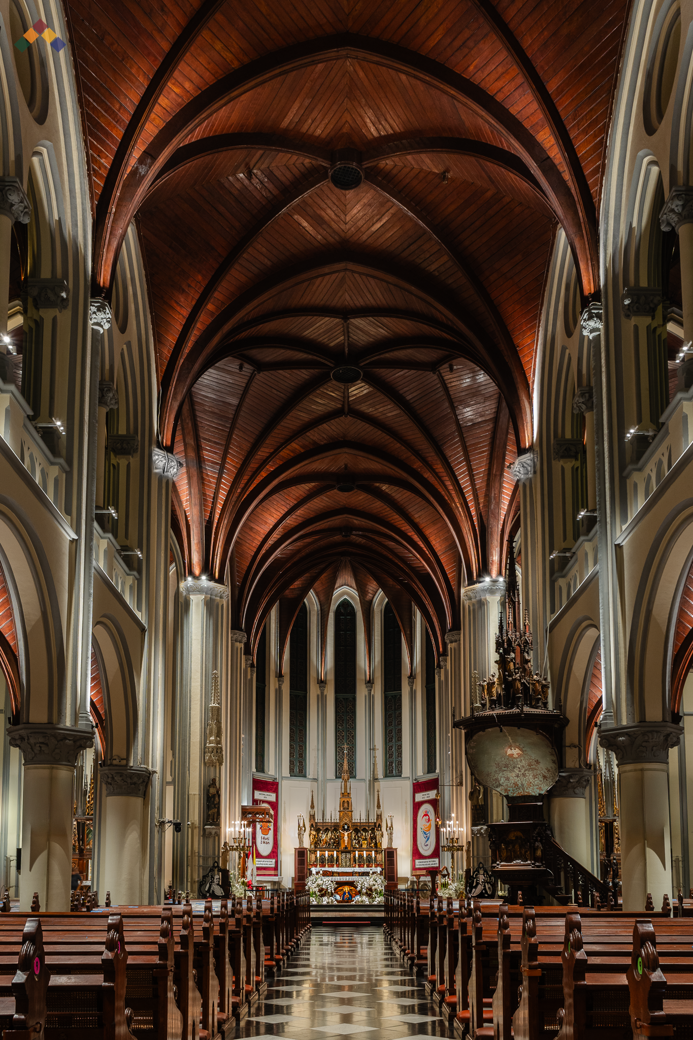 Jakarta Cathedral Regular Mass Lighting Scenario