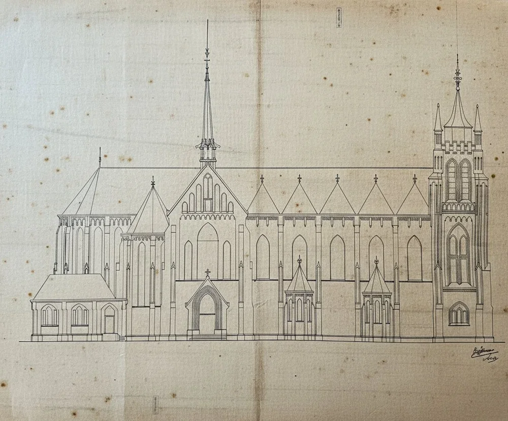 Gambar Arsitektur Katedral Jakarta 1890