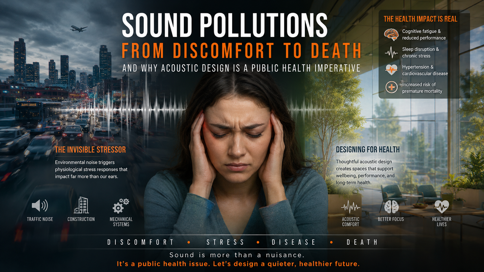Sound Pollution From Auditory Discomfort to Cardiovascular Mortality