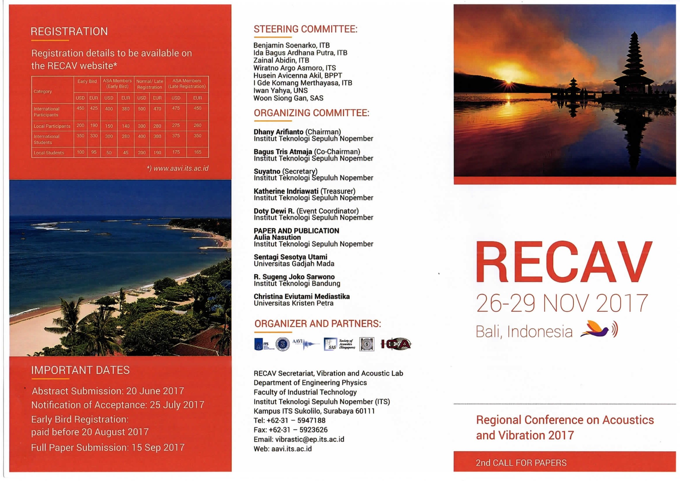 Research Publication: RECAV 2017  Advance Performance through Acoustic Modeling and Experimental