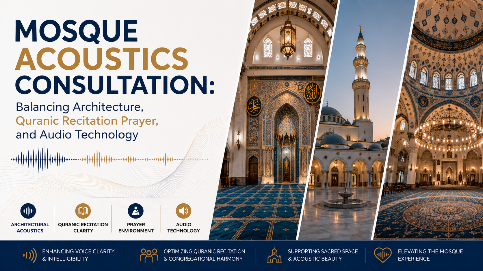Mosque Acoustics Consultation: Balancing Architecture, Quranic Recitation Prayer, and Audio Technology