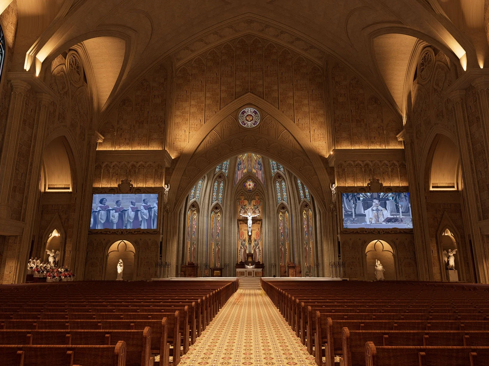 Sacred Liturgical Lighting Design for Maria Bunda Kita Catholic Church PIK2 