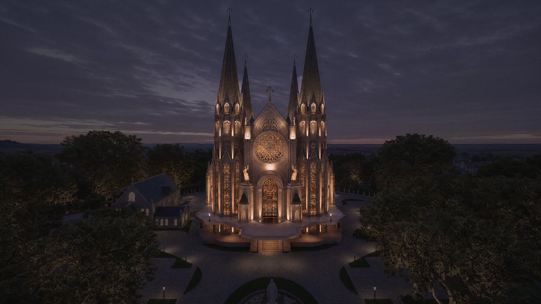 ALTA Integra Facade Lighting Gereja Maria Bunda Kita PIK2